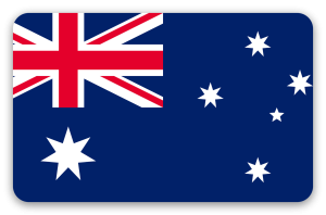 Australia - naklejka na kartę