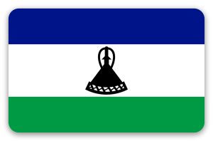 Lesotho - naklejka na kartę