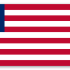 Liberia - naklejka na kartę