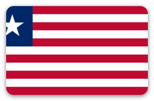 Liberia - naklejka na kartę