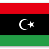 Libia - naklejka na kartę