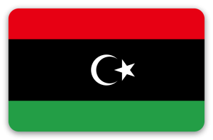 Libia - naklejka na kartę