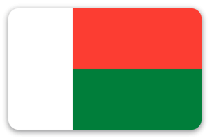 Madagaskar - naklejka na kartę