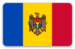 Mołdawia - naklejka na kartę
