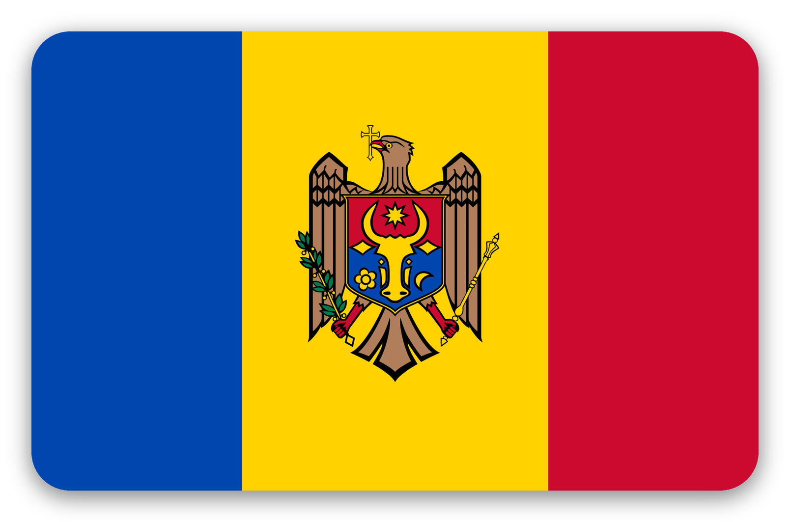 Mołdawia - naklejka na kartę